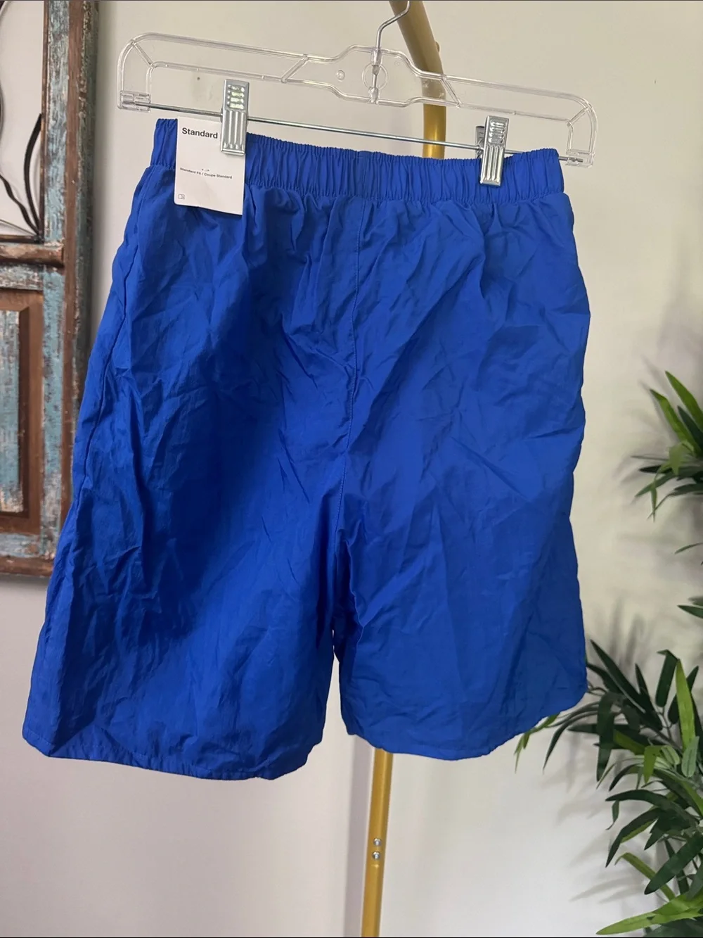Nike Men’s Royal Blue Athletic Shorts with White Logo